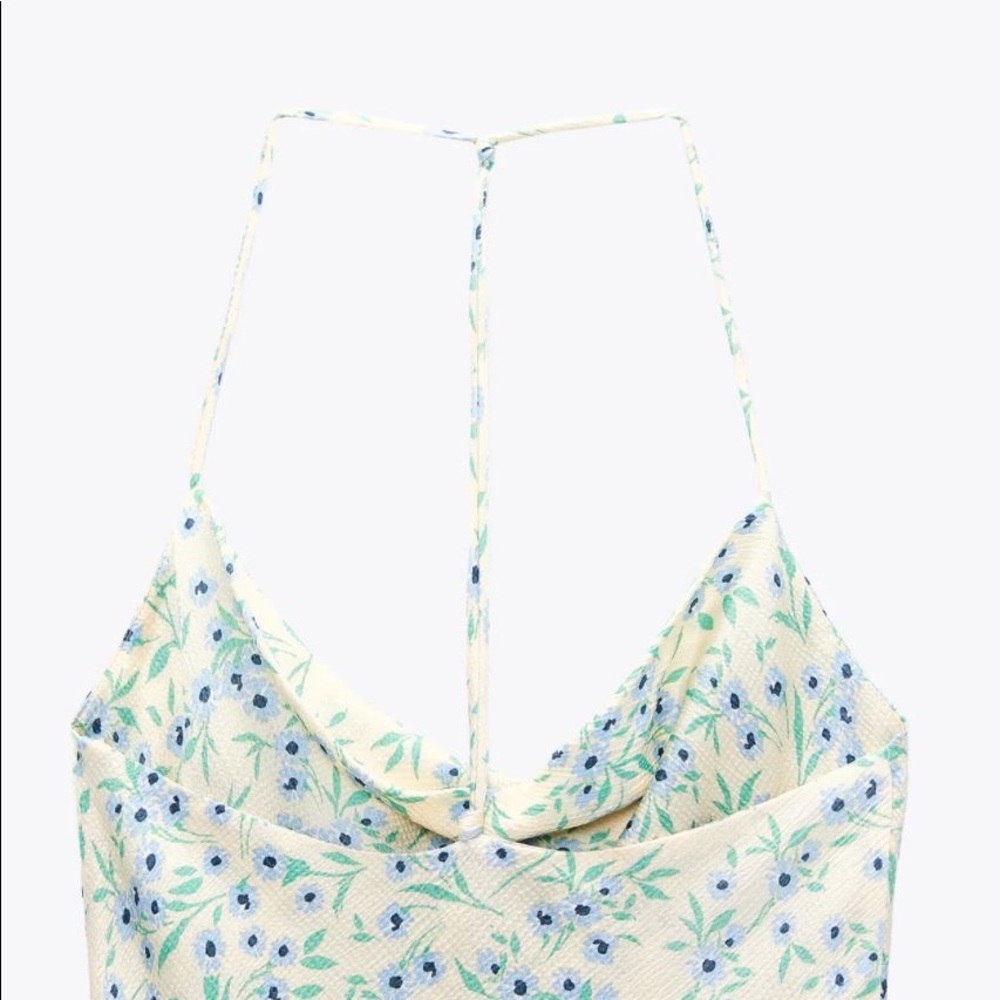 Zara printed cowl neck dress - Picture 5 of 7